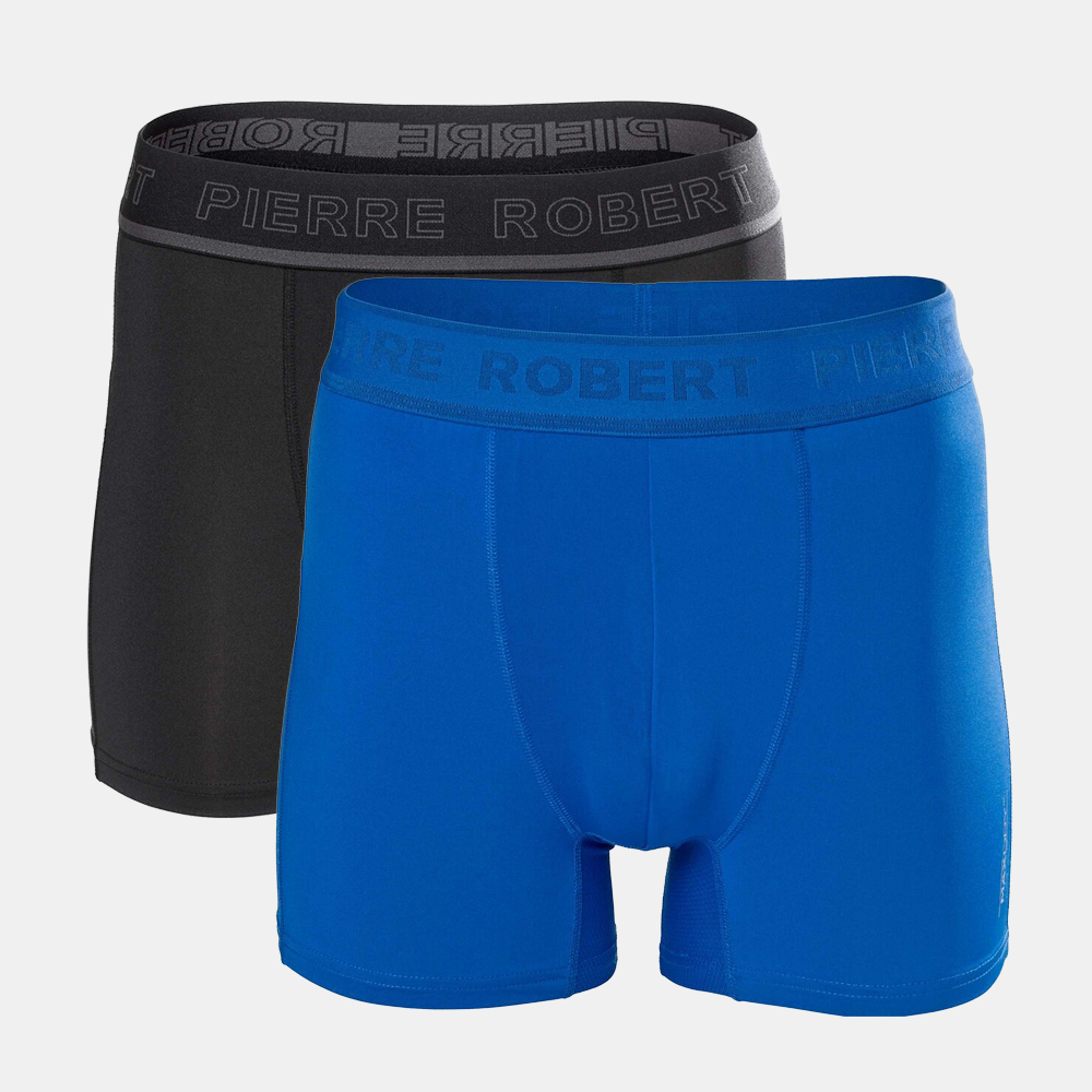 Träningskalsonger Herr Sport Boxer 2-Pack, Blue/Black, hi-res